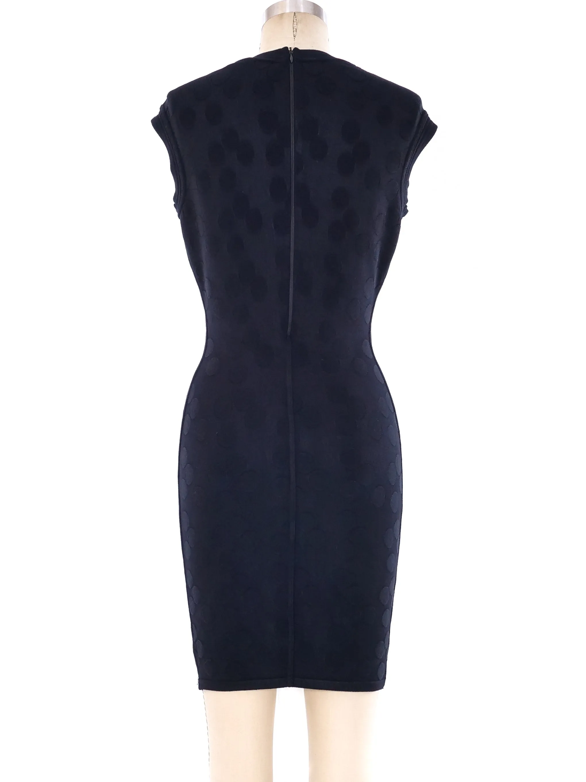 Alaia Dotted Knit Mini Dress