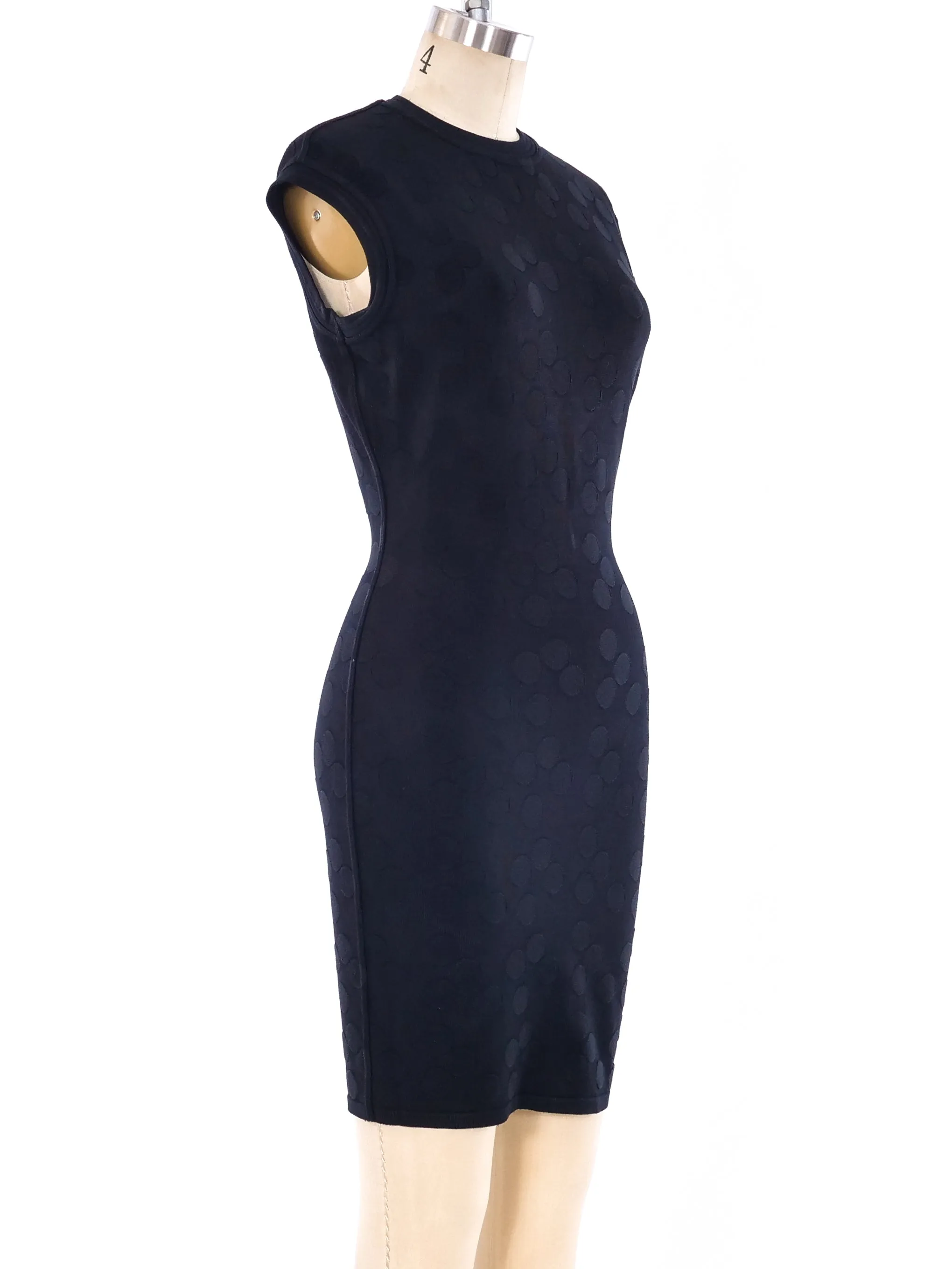 Alaia Dotted Knit Mini Dress