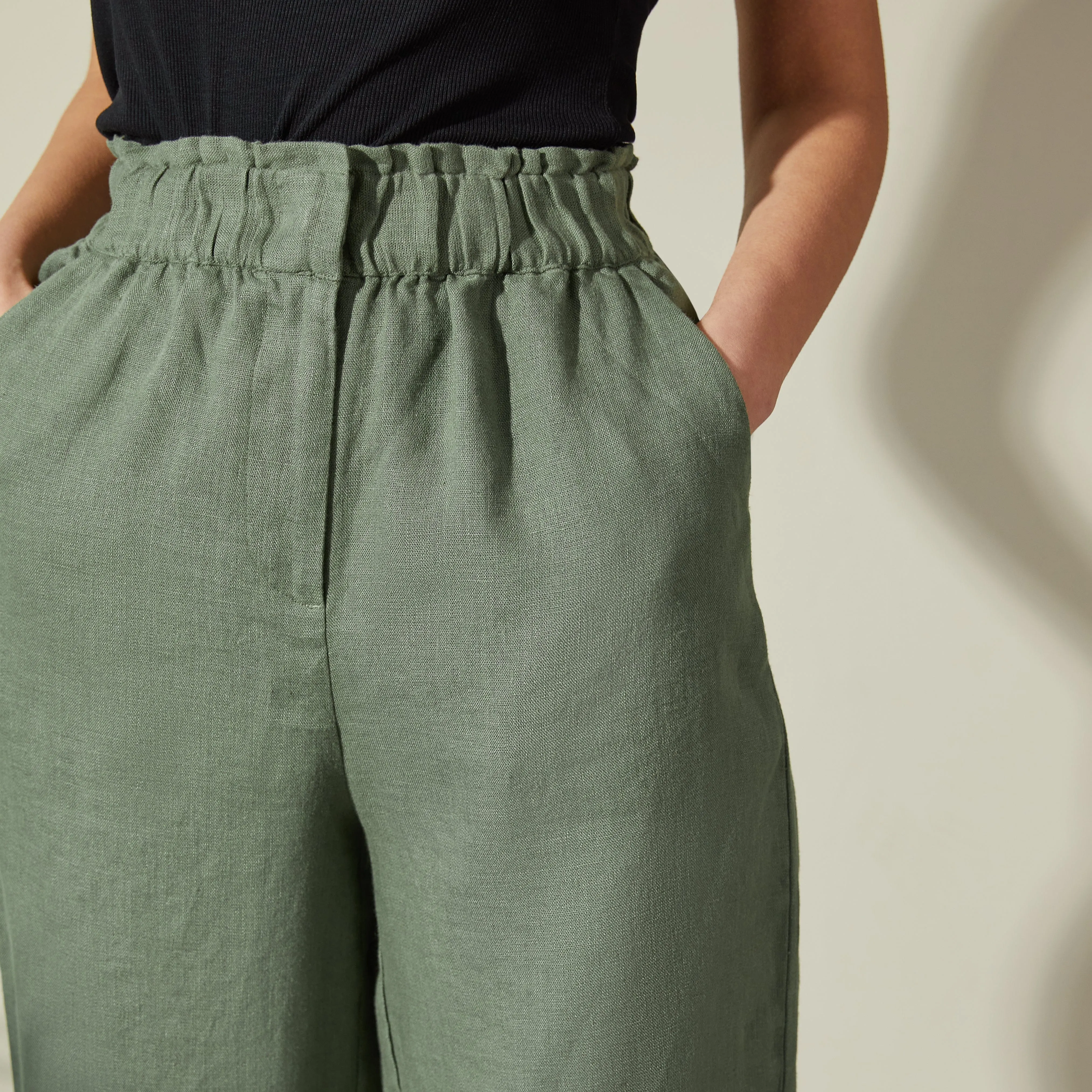 Albaray Ruffle Linen Trouser