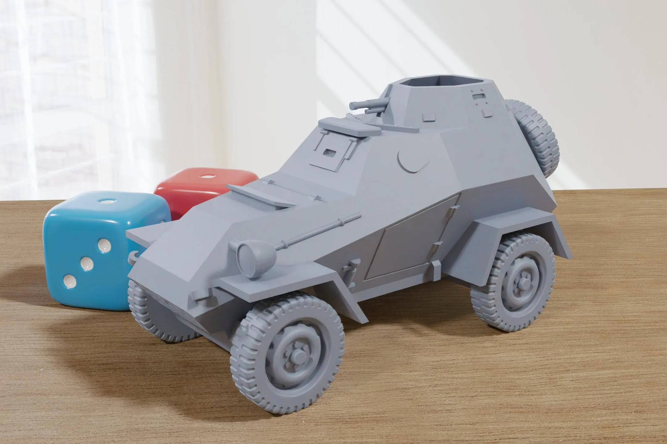 BA-64B Soviet armoured scout car - 3D Resin Printed 28mm / 20mm / 15mm Miniature Tabletop Wargaming Vehicle