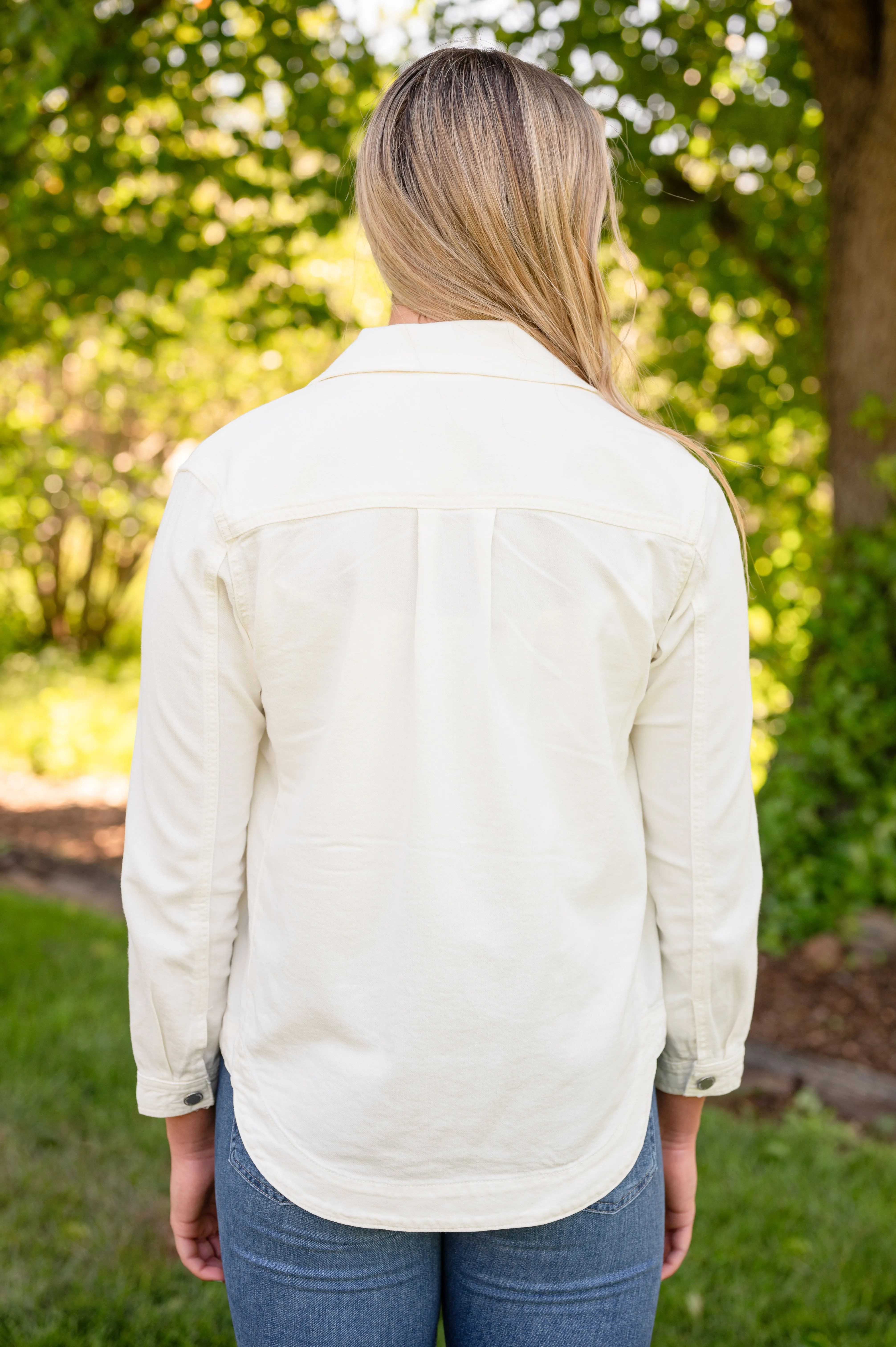 Bright White Spring Shacket