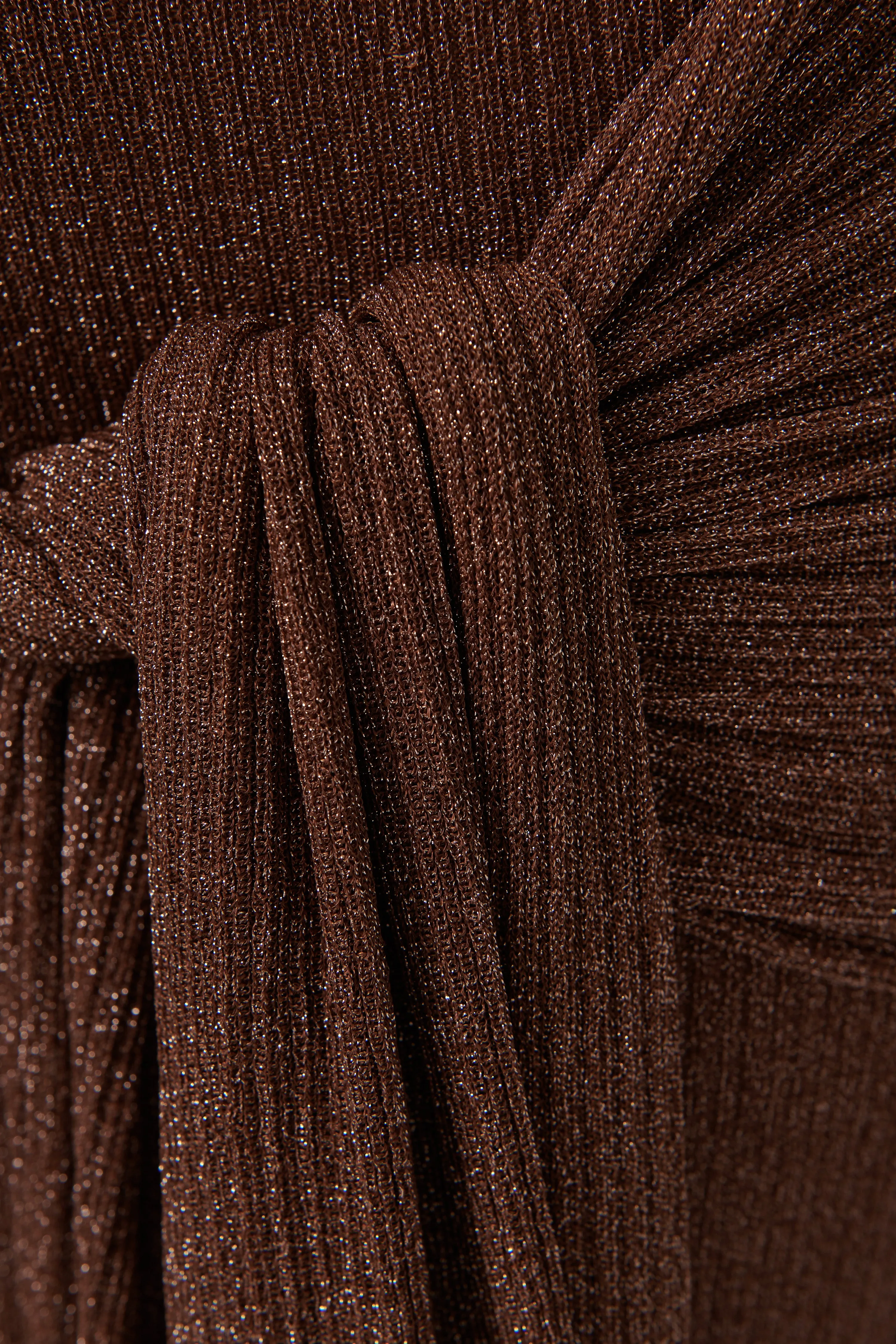 Brown Alula Light Knit Maxi Dress