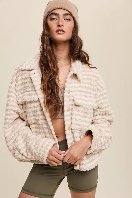 Button Down Fleece Shacket