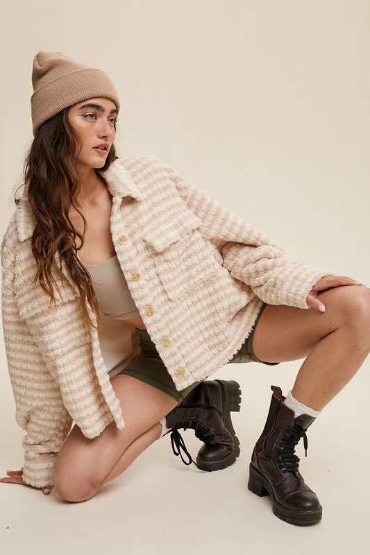 Button Down Fleece Shacket