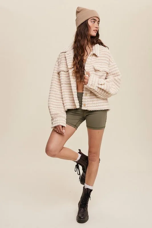 Button Down Fleece Shacket