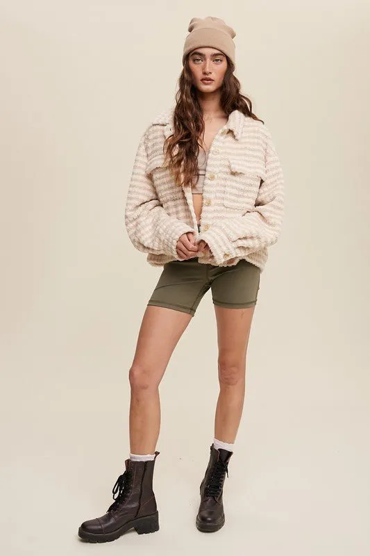 Button Down Fleece Shacket