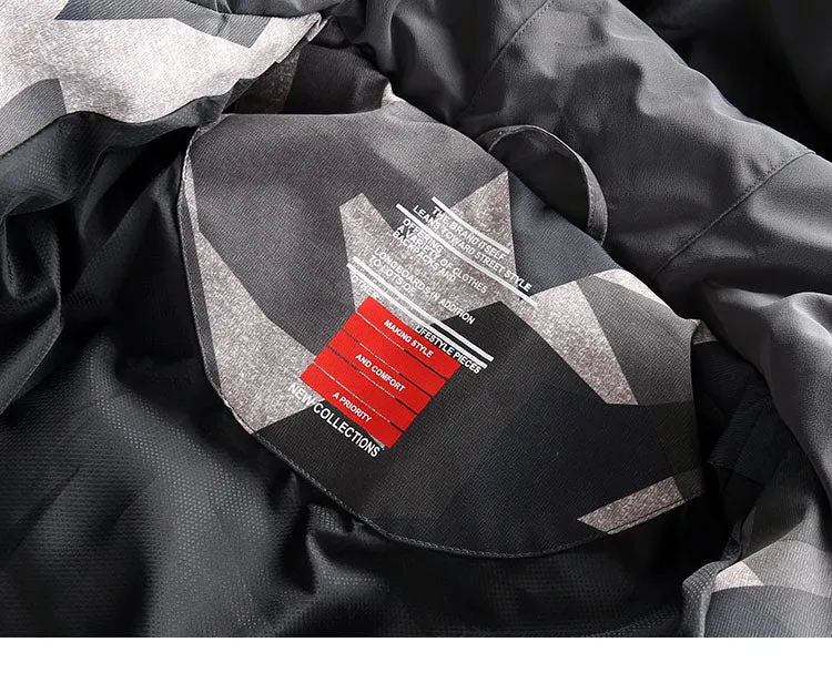 CAMOUFLAGE DESIGN BADGE JACKET IN CAMO WITH MA1 POCKET