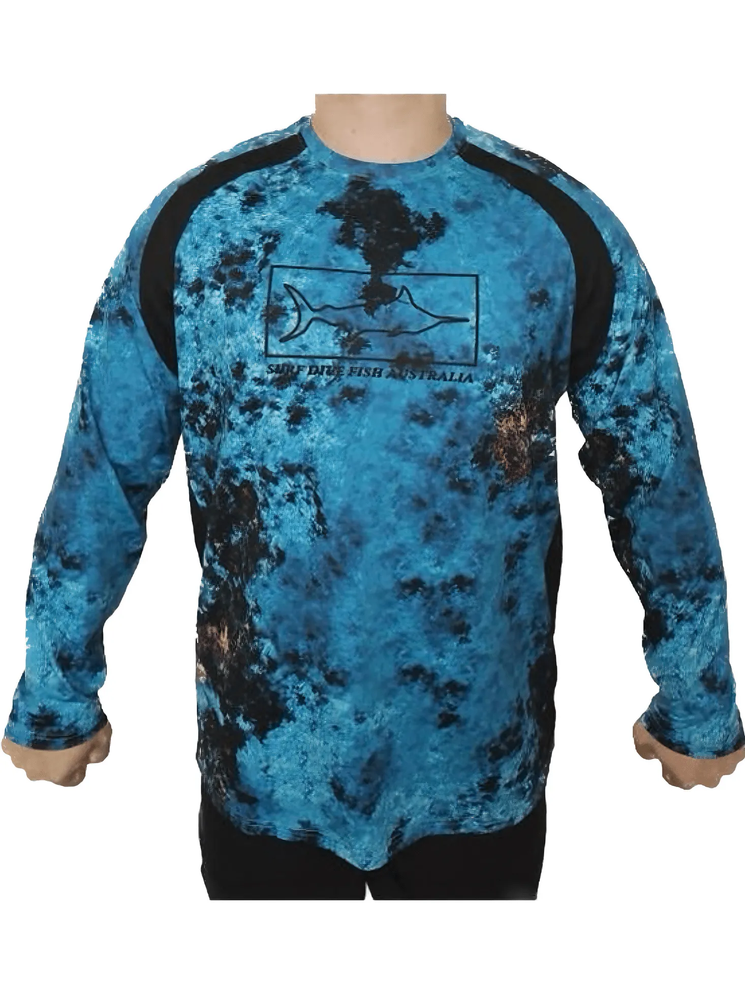 Coral reef UV Fishing Shirt - UPF50  Long Sleeve sun protection clothing by SDF