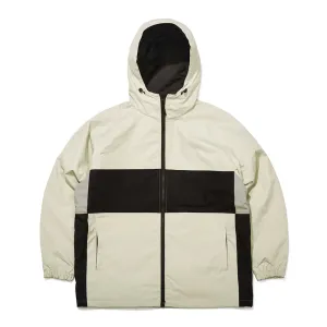 CROSS BOX HOODED JACKET CREAM GRAY