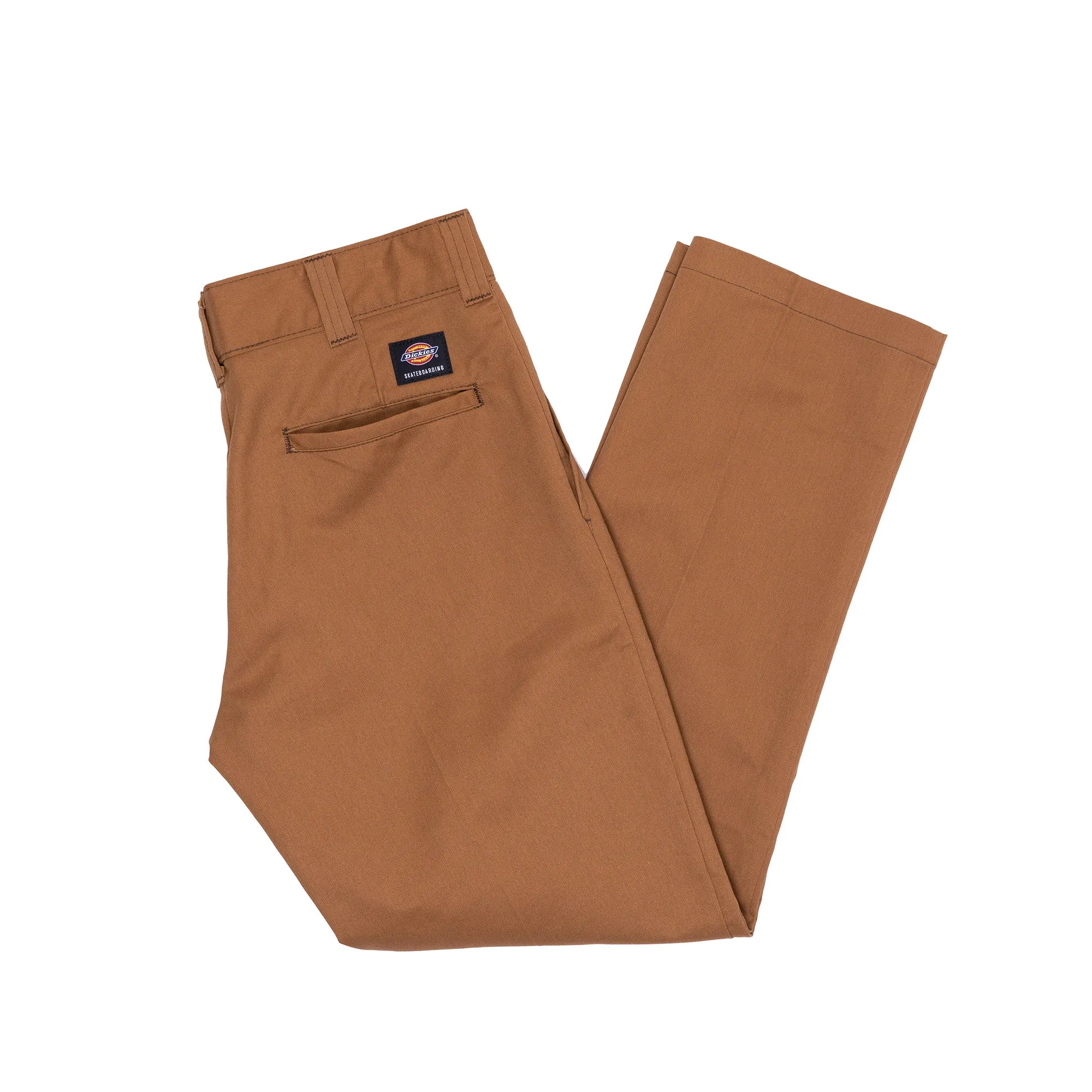 Dickies Skateboarding Slim Fit Twill Pant - Brown Duck/Contrast Top Stitch