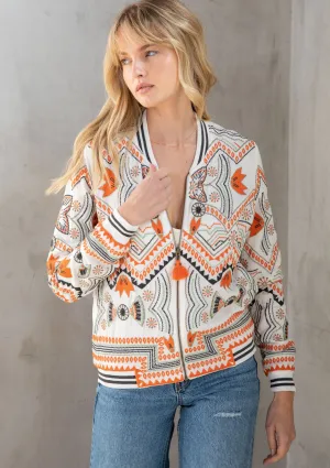 Embroidered Bomber Jacket