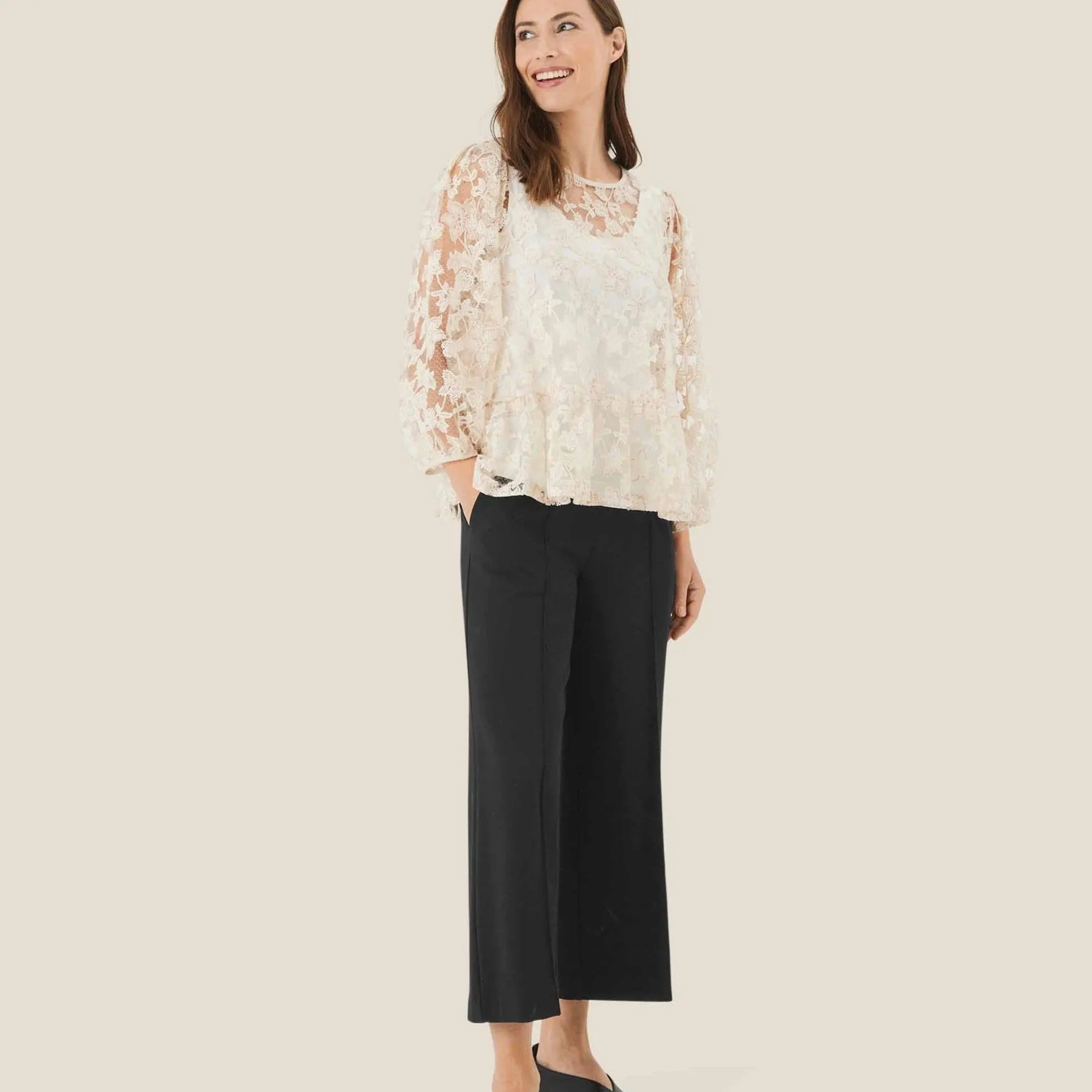 Masai Piana Jersey Trousers in Black