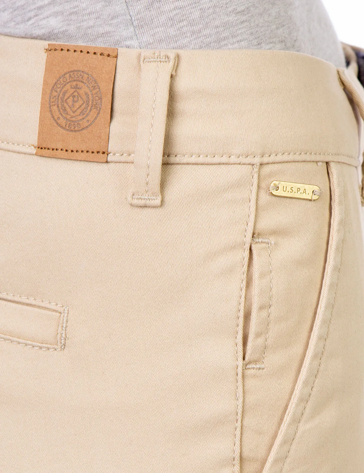 MID RISE SLIM CHINO PANTS