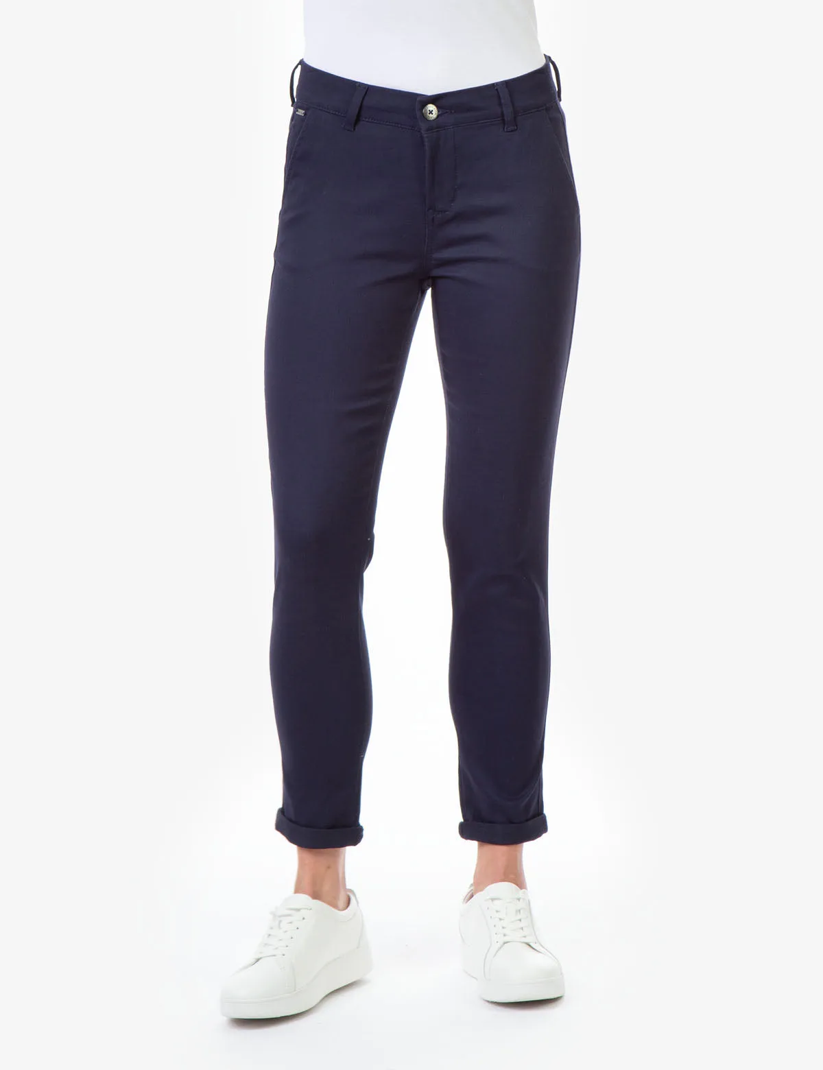 MID RISE SLIM CHINO PANTS