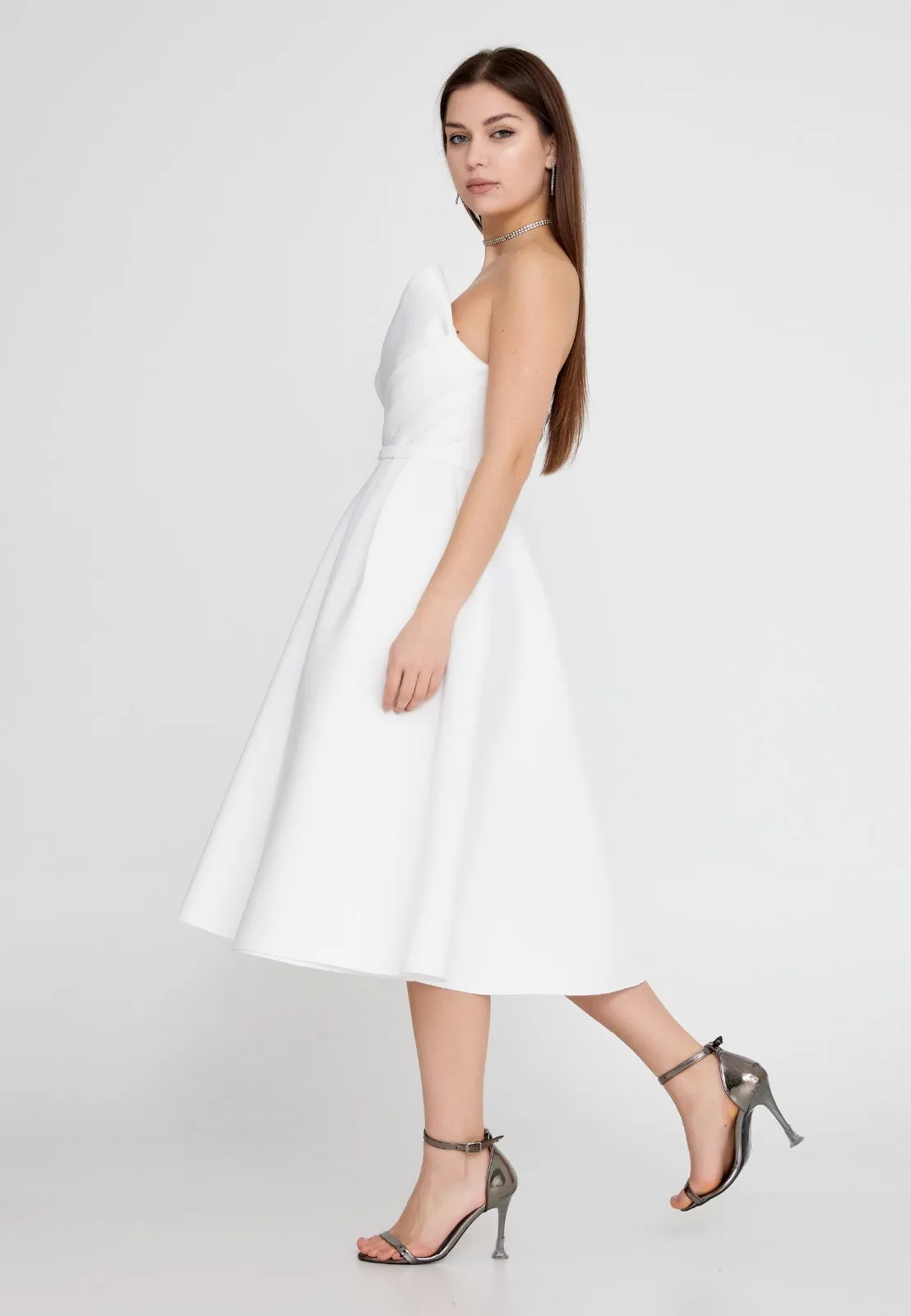 Midi Strapless Dress
