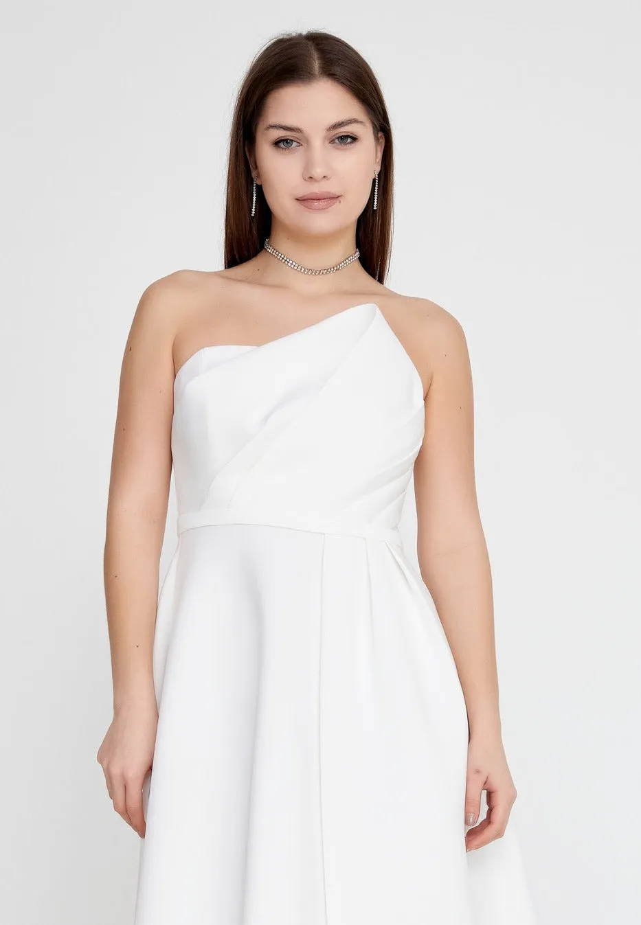 Midi Strapless Dress