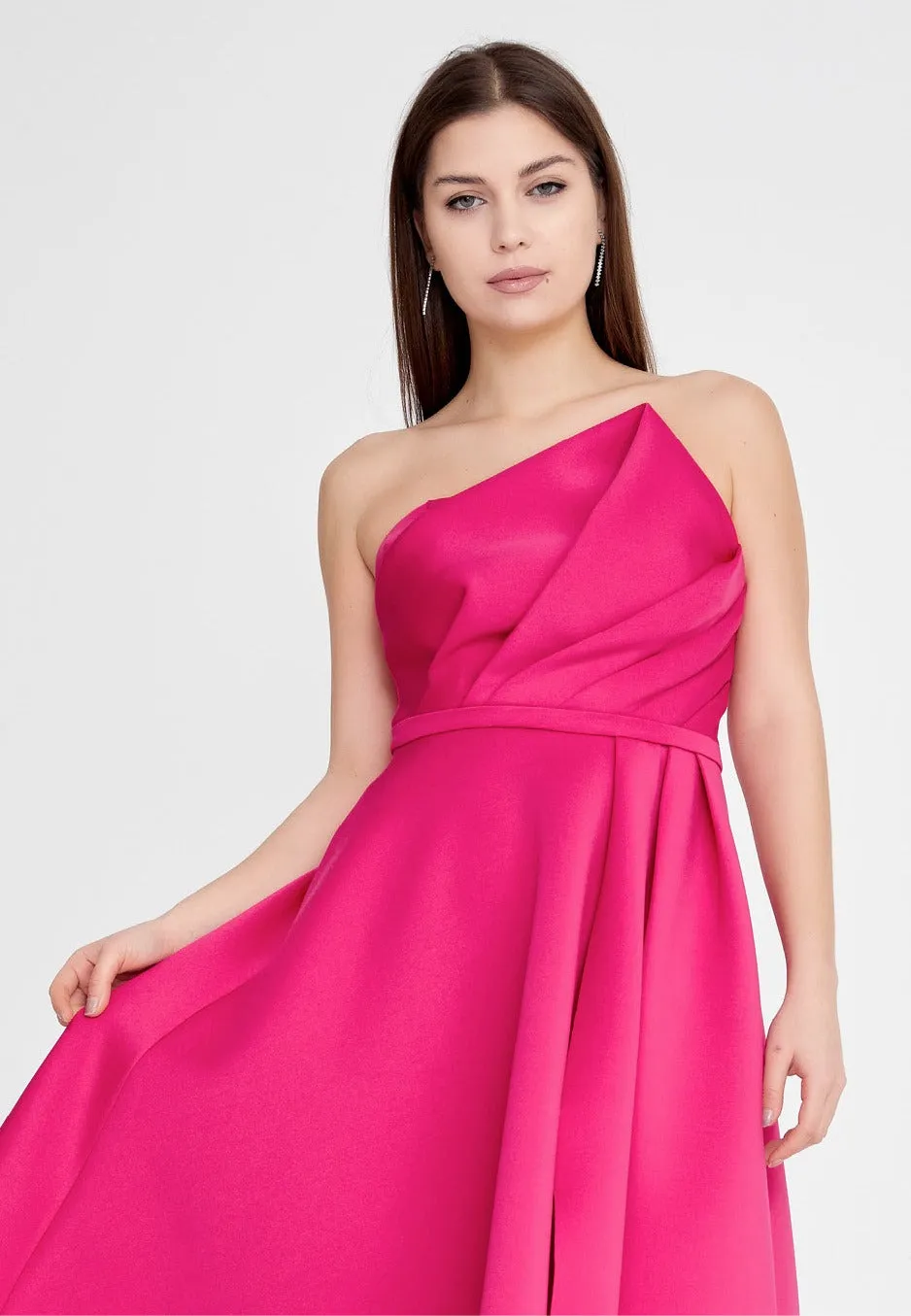 Midi Strapless Dress