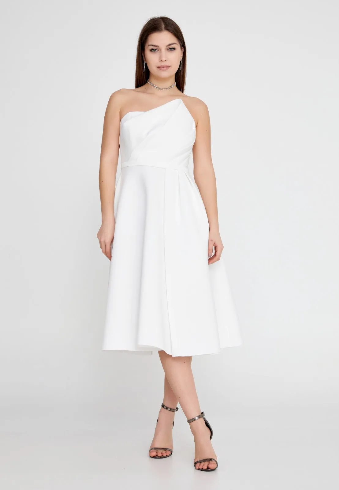 Midi Strapless Dress