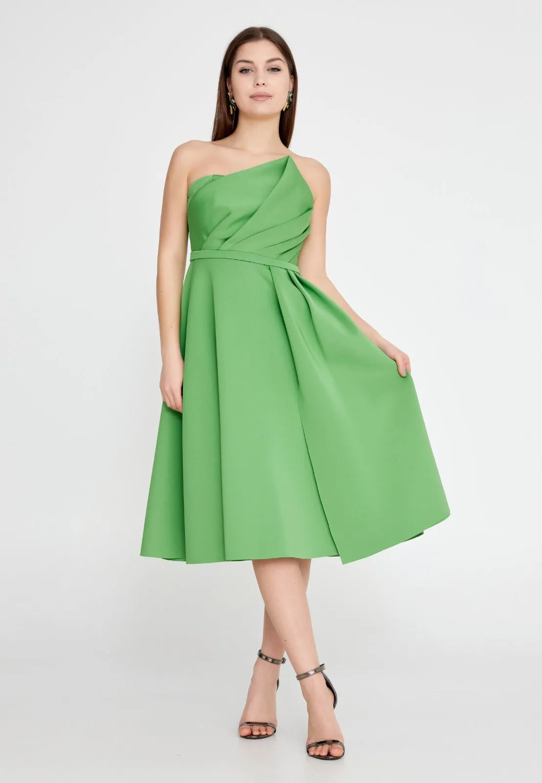 Midi Strapless Dress