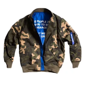 MONSTER GUARDIANS REVERSIBLE CAMOUFLAGE JACKET WITH BLACK REVERSE