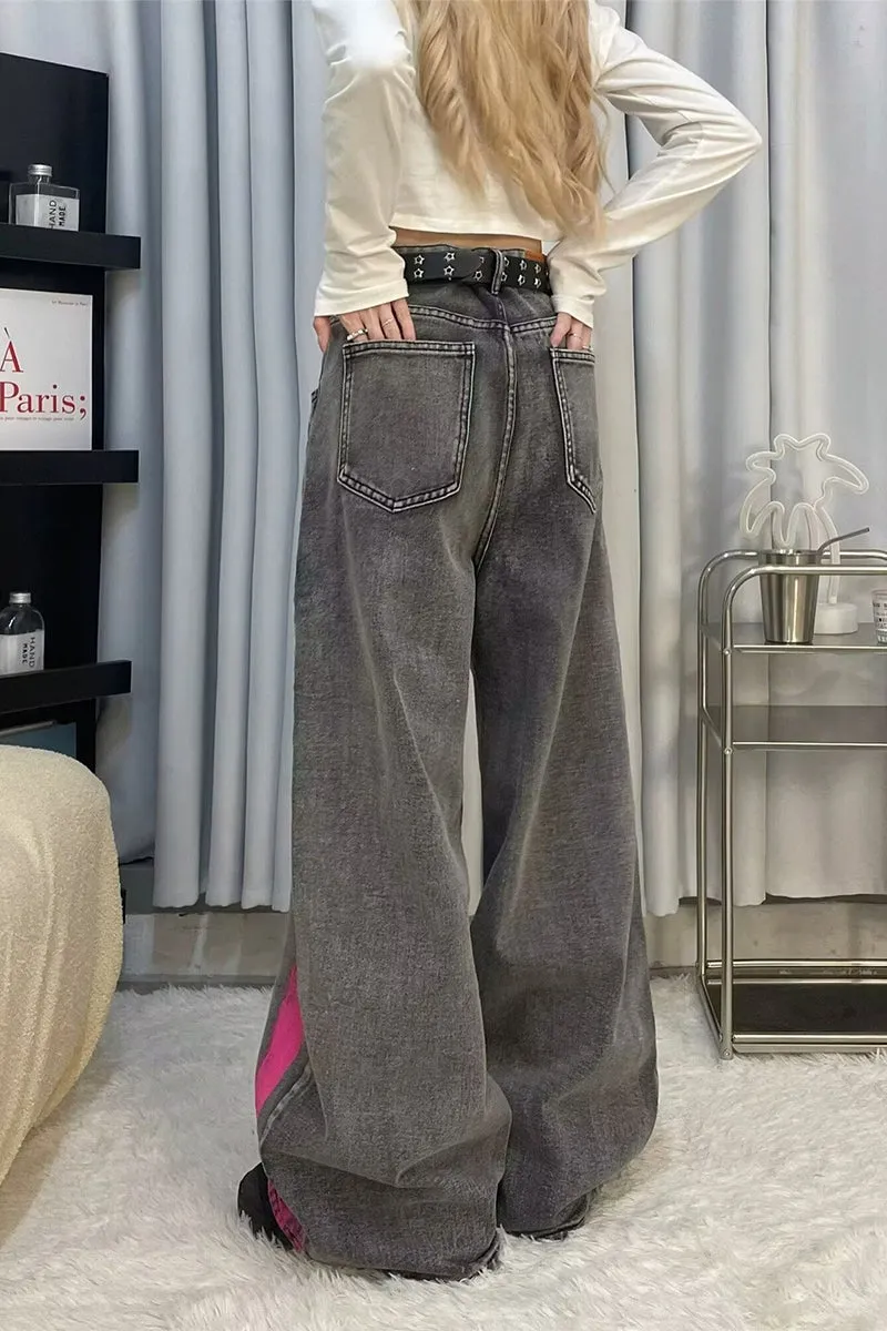 PQ3144 Wide Leg Denim Jeans