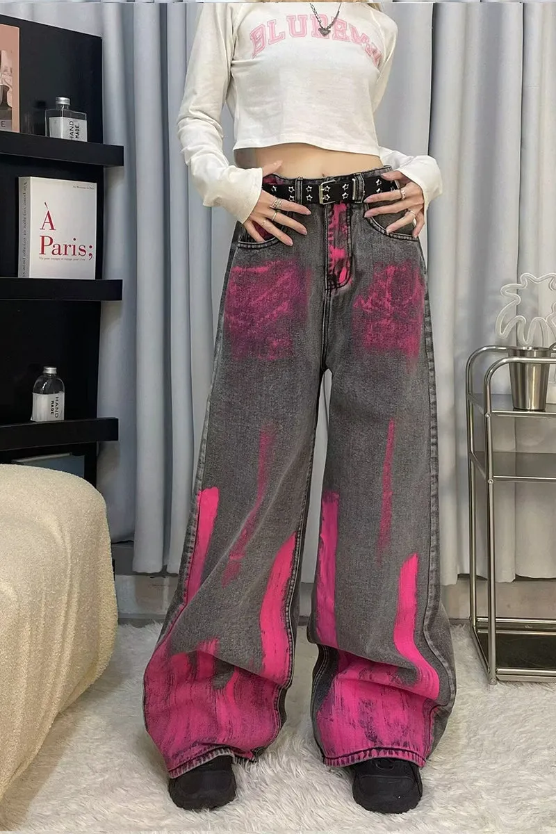 PQ3144 Wide Leg Denim Jeans