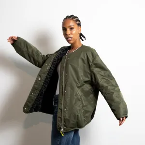 Reversible Bomber Jacket - olive/leo navy-olive