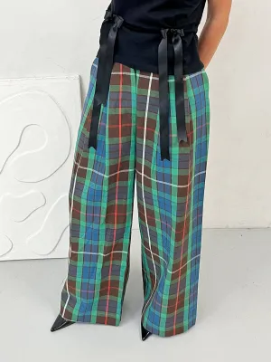 Ruby Check Flare Trouser