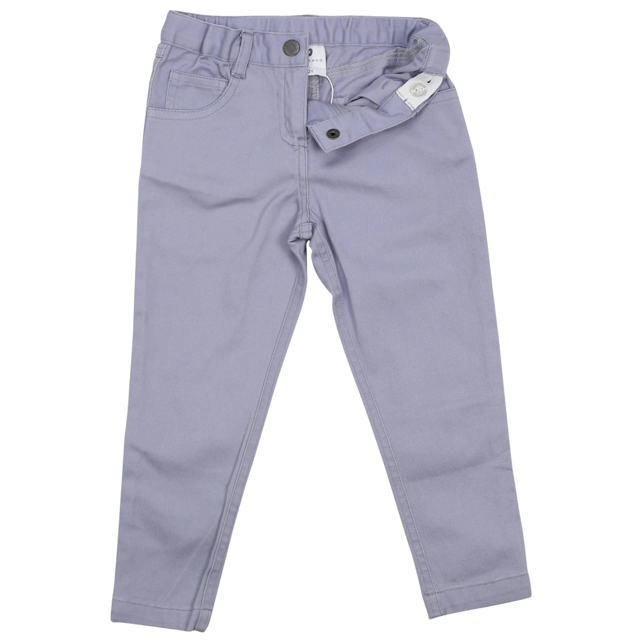 Stretch Chino with Adjustable Waist Grey