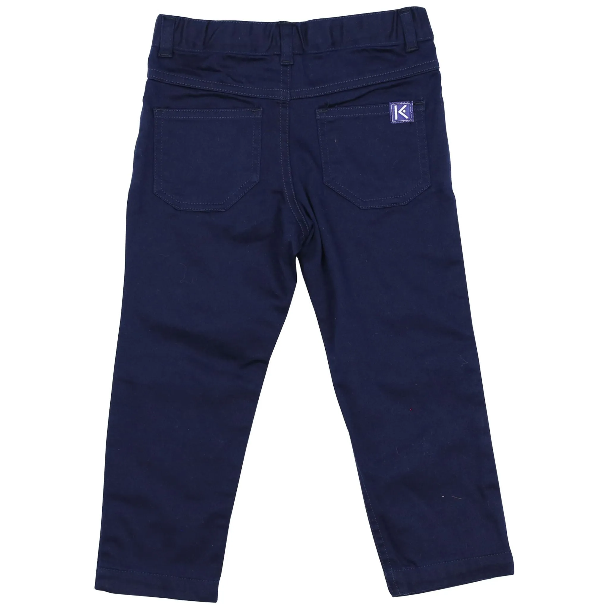 Stretch Twill Chino with Adjustable Waist Navy
