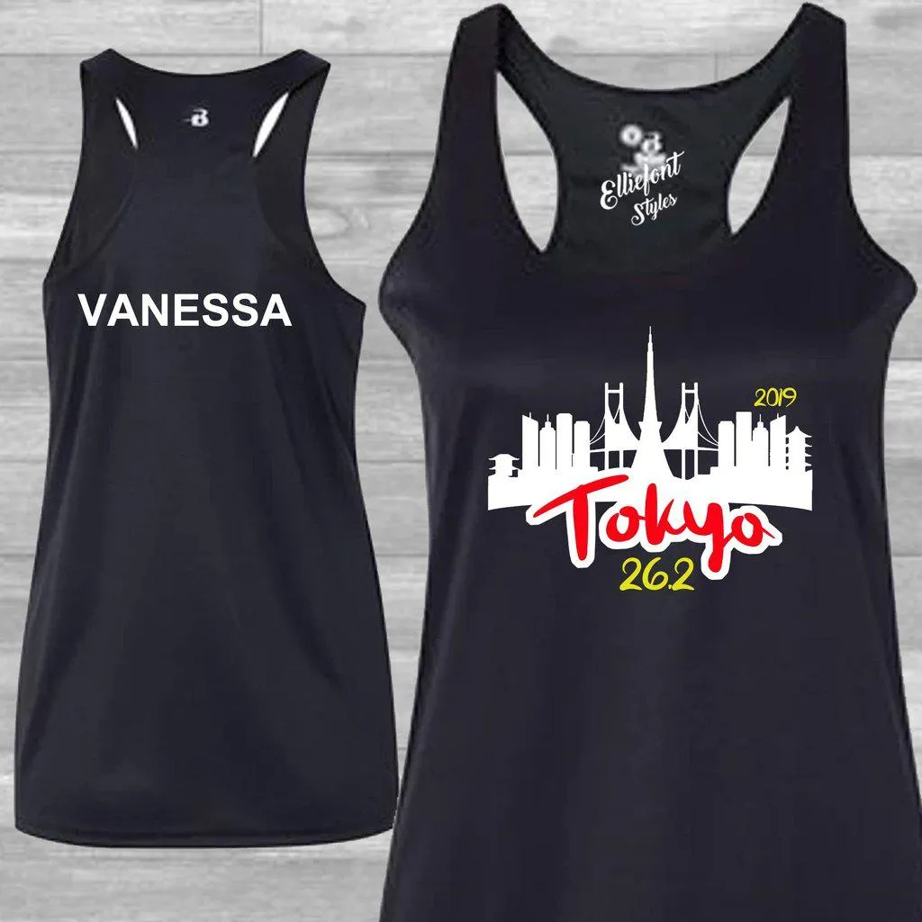 Tokyo Marathon Shirt 26.2 Drifit Tank Top | Ladies Marathon Shirt