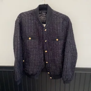 Twiggy Tweed Bomber Jacket