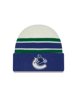 Vancouver Canucks NHL New Era Men's Vintage Beanie Knit Hat