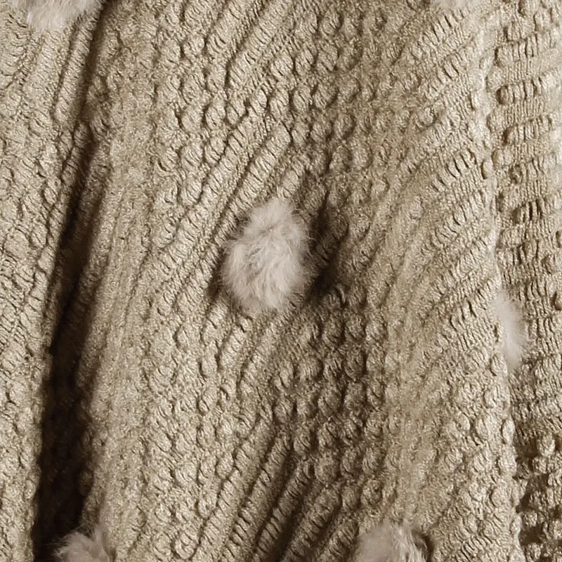 Women's Autumn/Winter Casual Knitted Poncho With Tassels