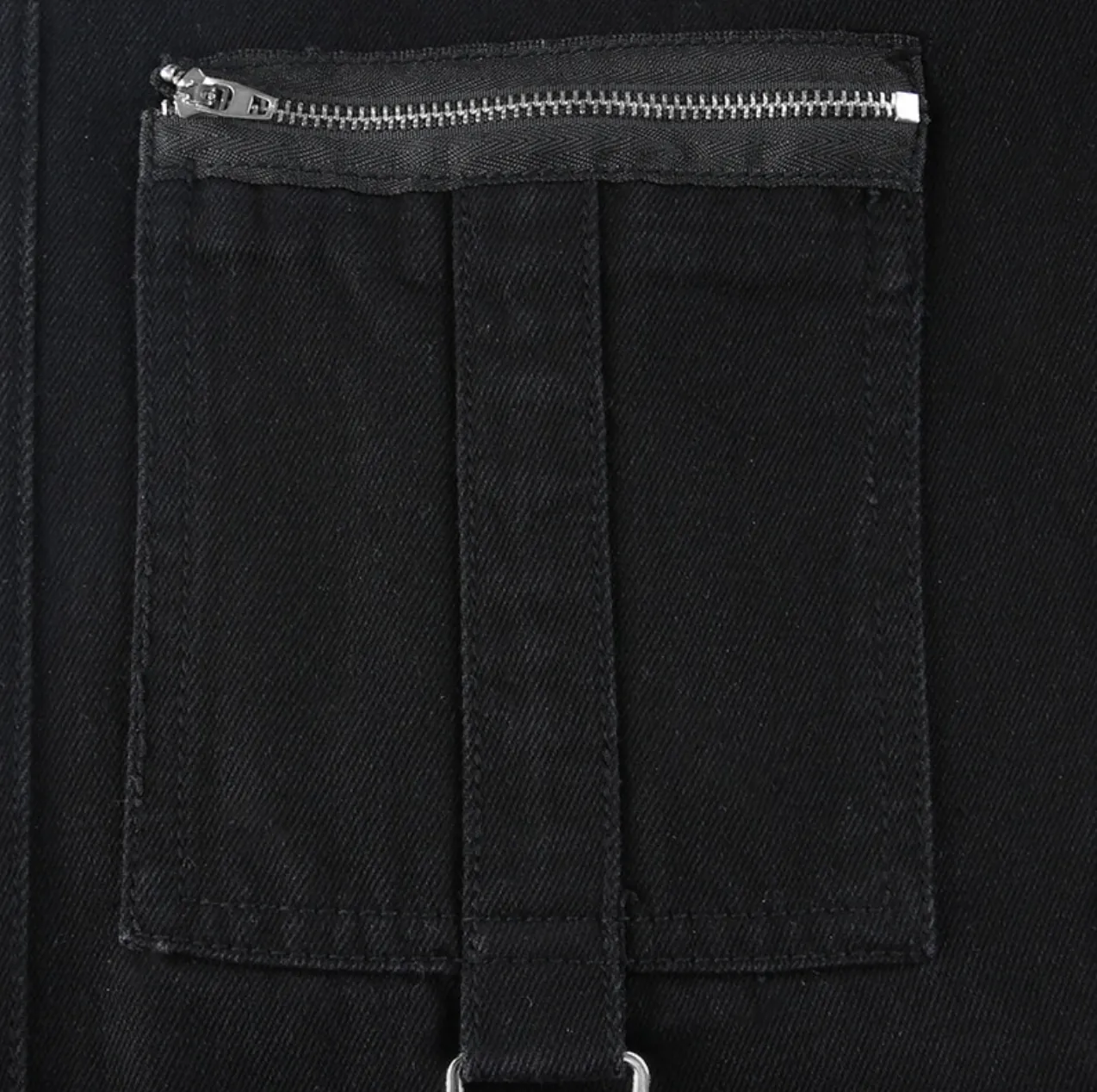 Women's Spring/Autumn Gothic Bandage Low Waist Wide Leg Denim Pants