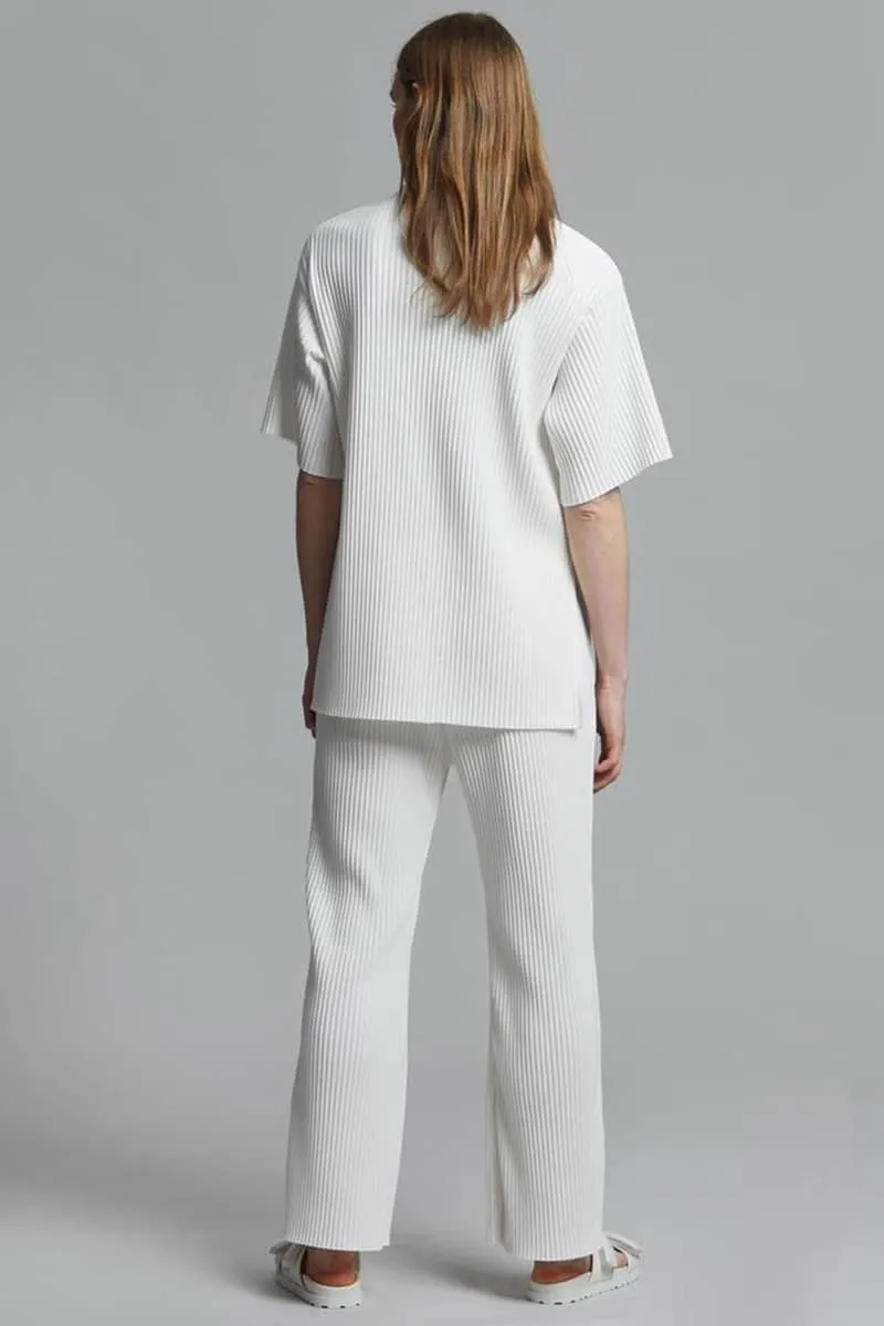 Women's T-shirt   wide-leg trousers casual suit