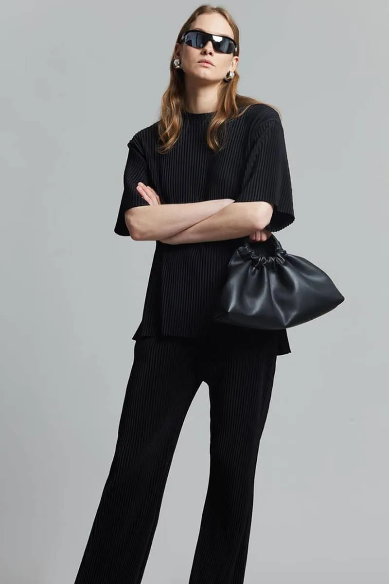 Women's T-shirt   wide-leg trousers casual suit