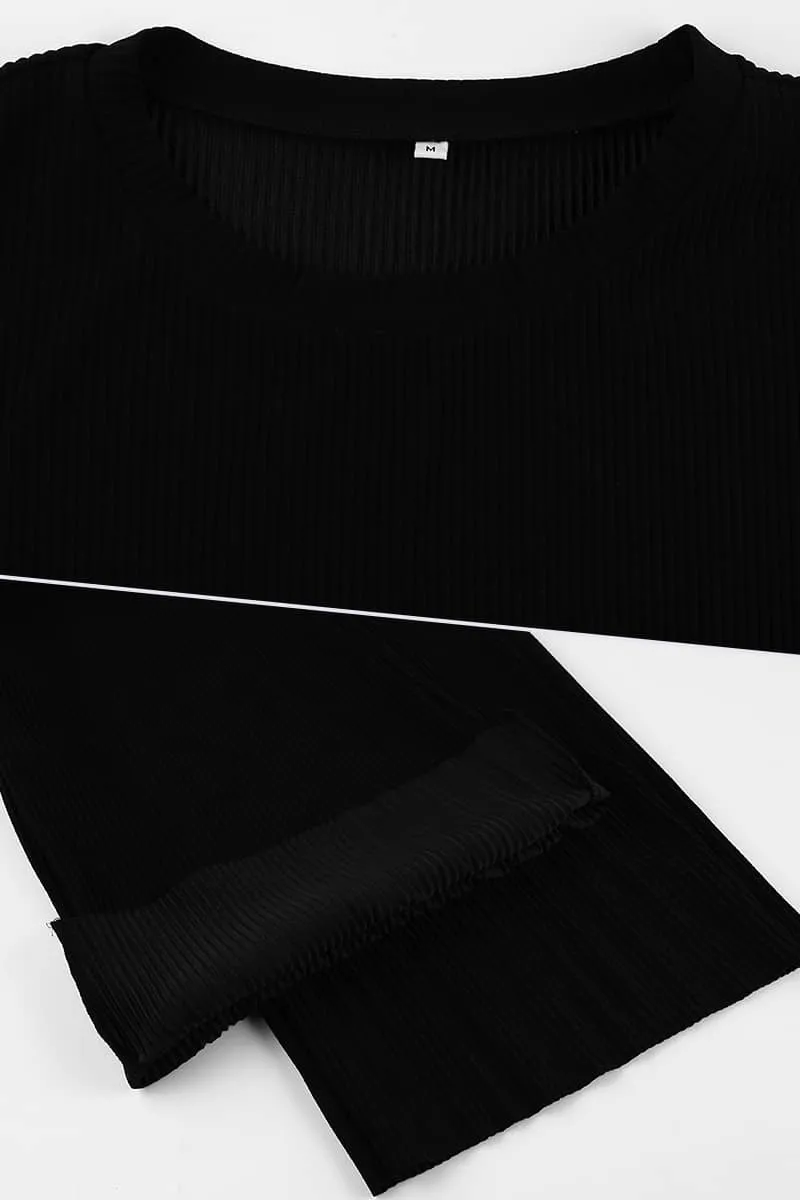 Women's T-shirt   wide-leg trousers casual suit