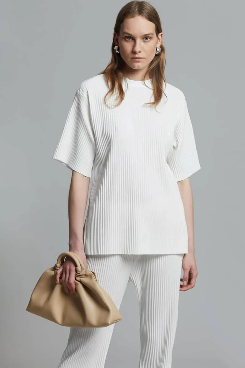 Women's T-shirt   wide-leg trousers casual suit