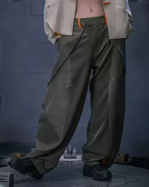 XIPHEVIL Cyberpunk Outfits Invisible Street Unisex Loose Pants