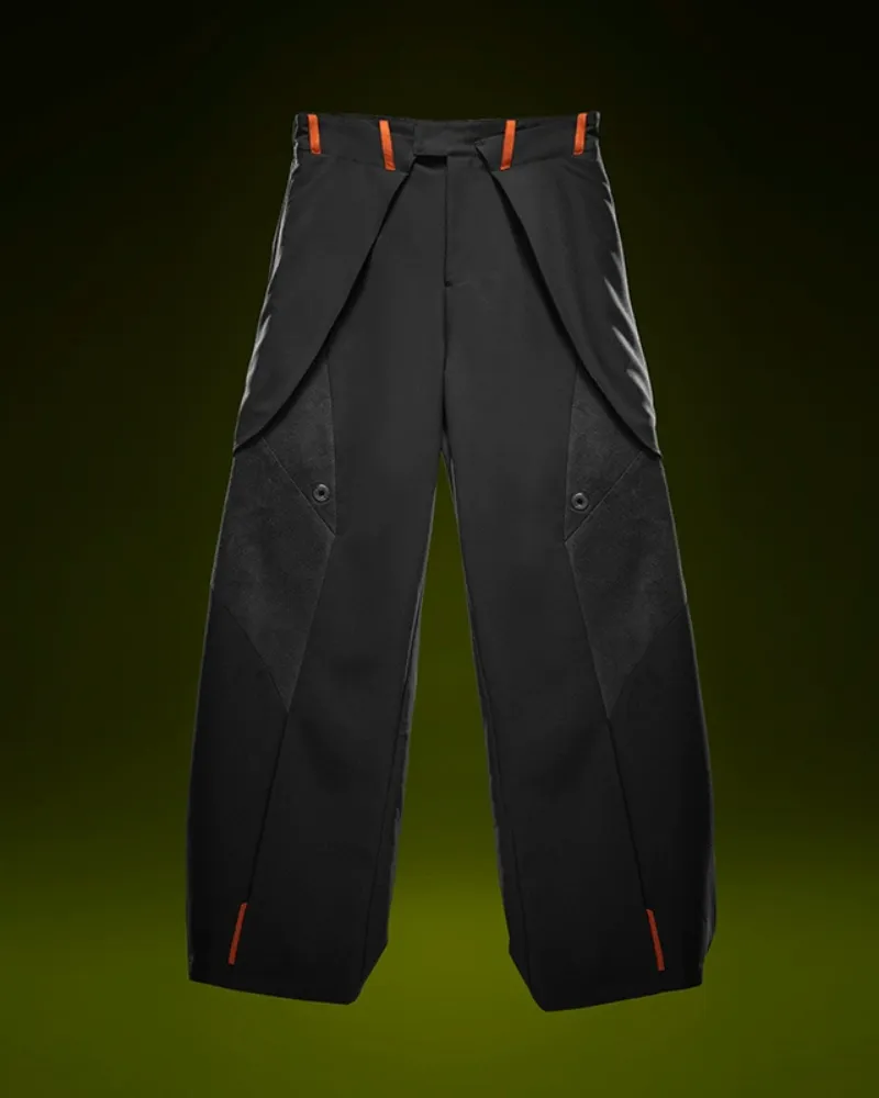 XIPHEVIL Cyberpunk Outfits Invisible Street Unisex Loose Pants